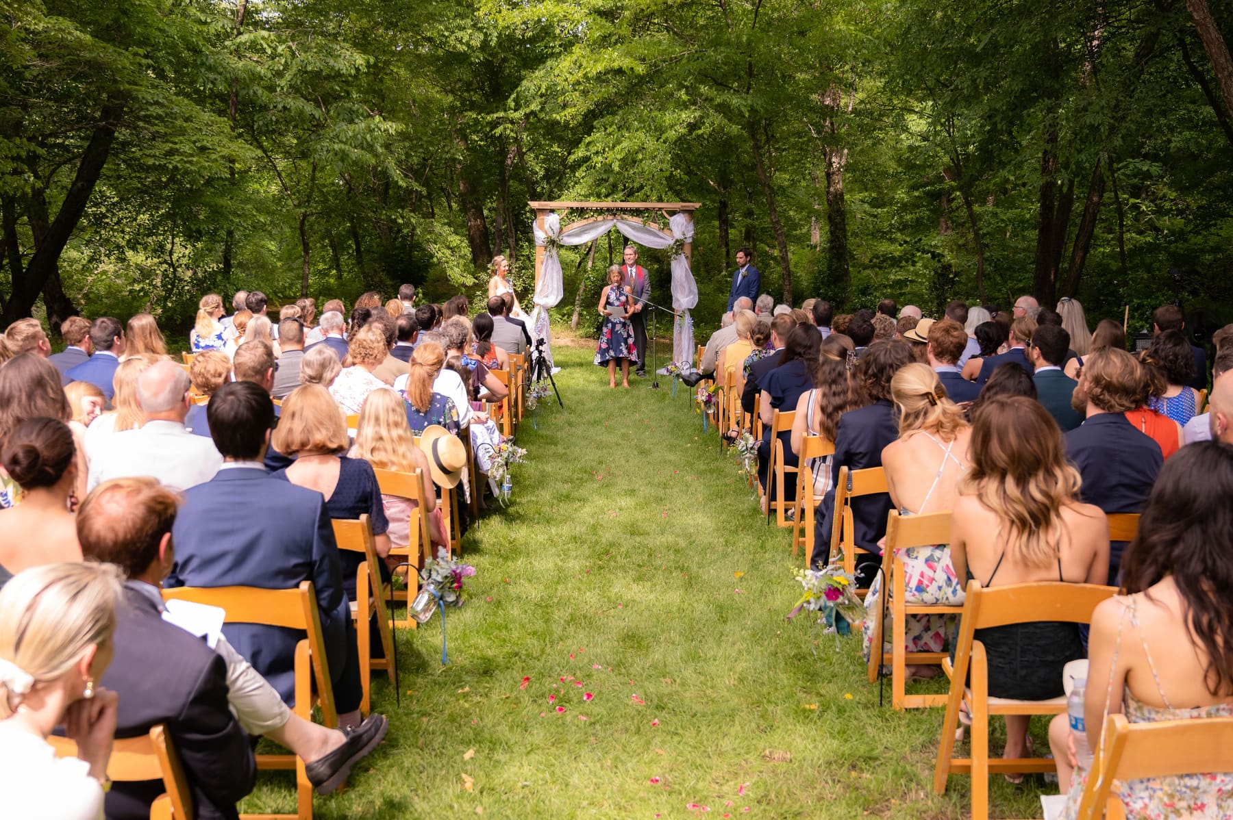 Guests watching the ceremony