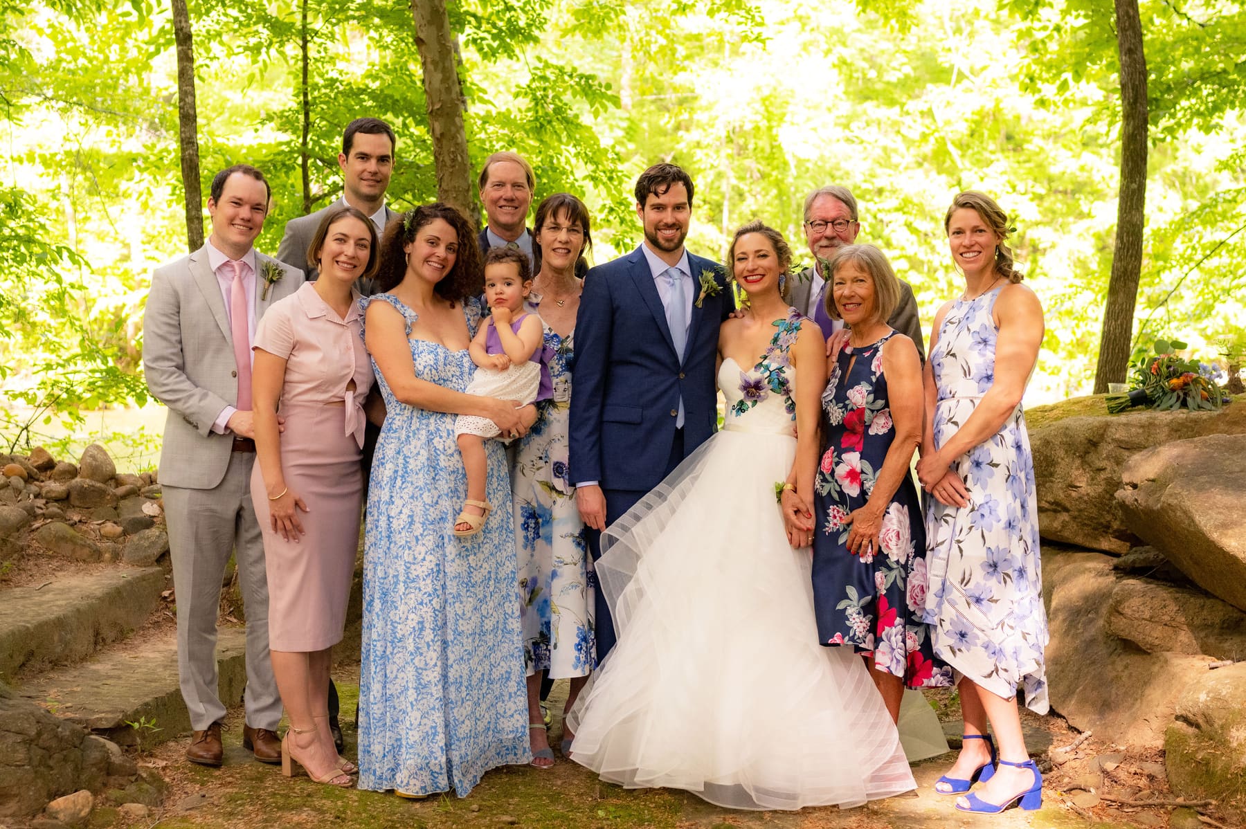 Large family group portrait