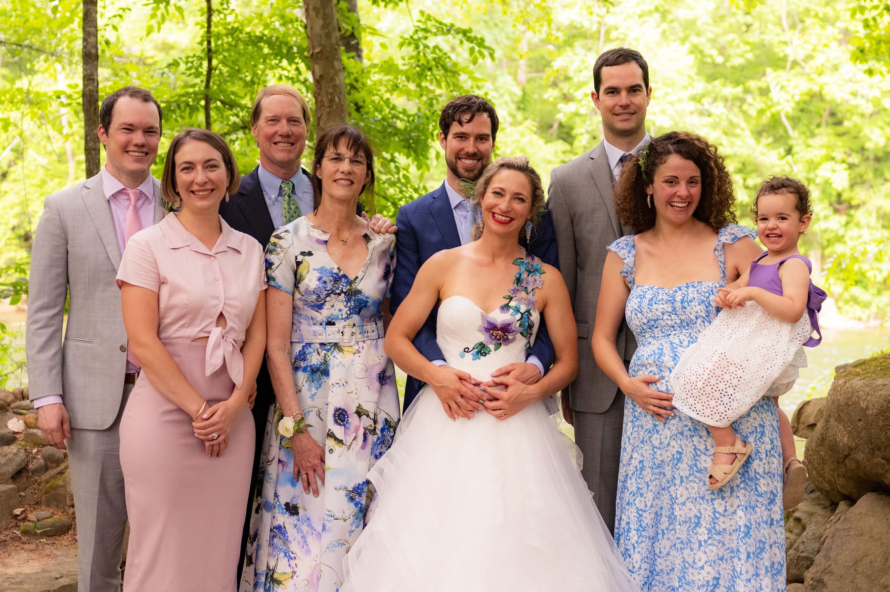 Large guest group portrait