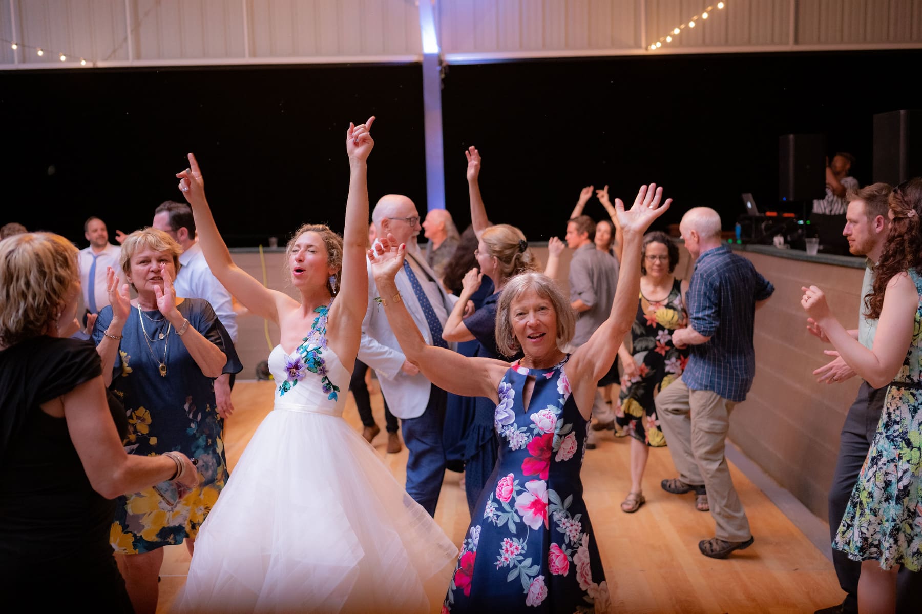 Guests dancing together