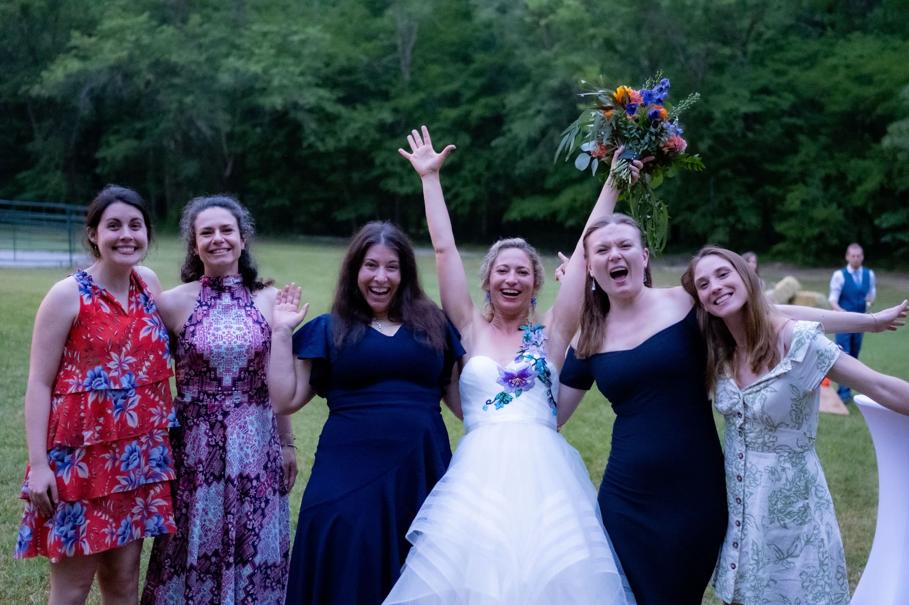 Bridesmaids night portrait