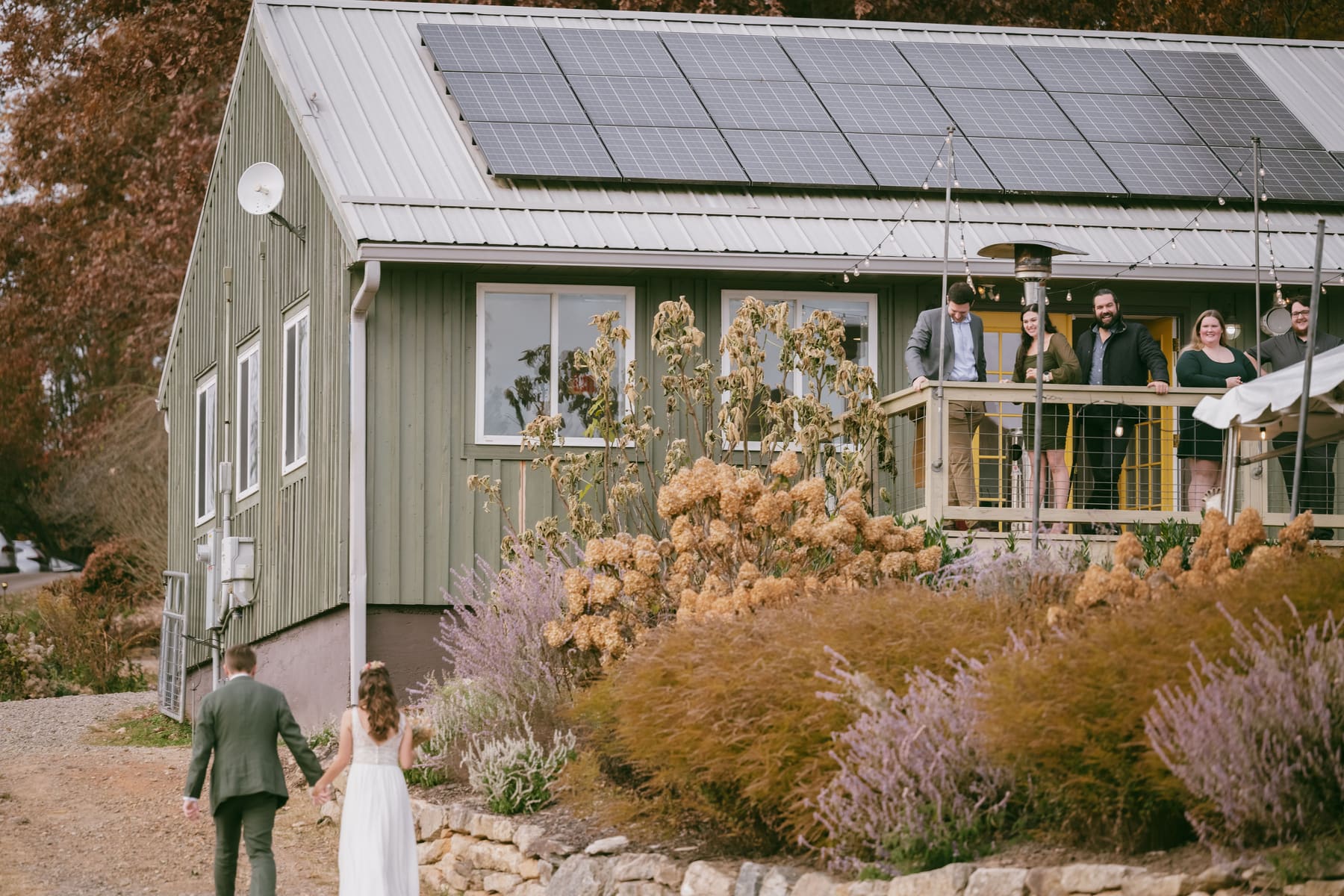 Venue and guests after the ceremony