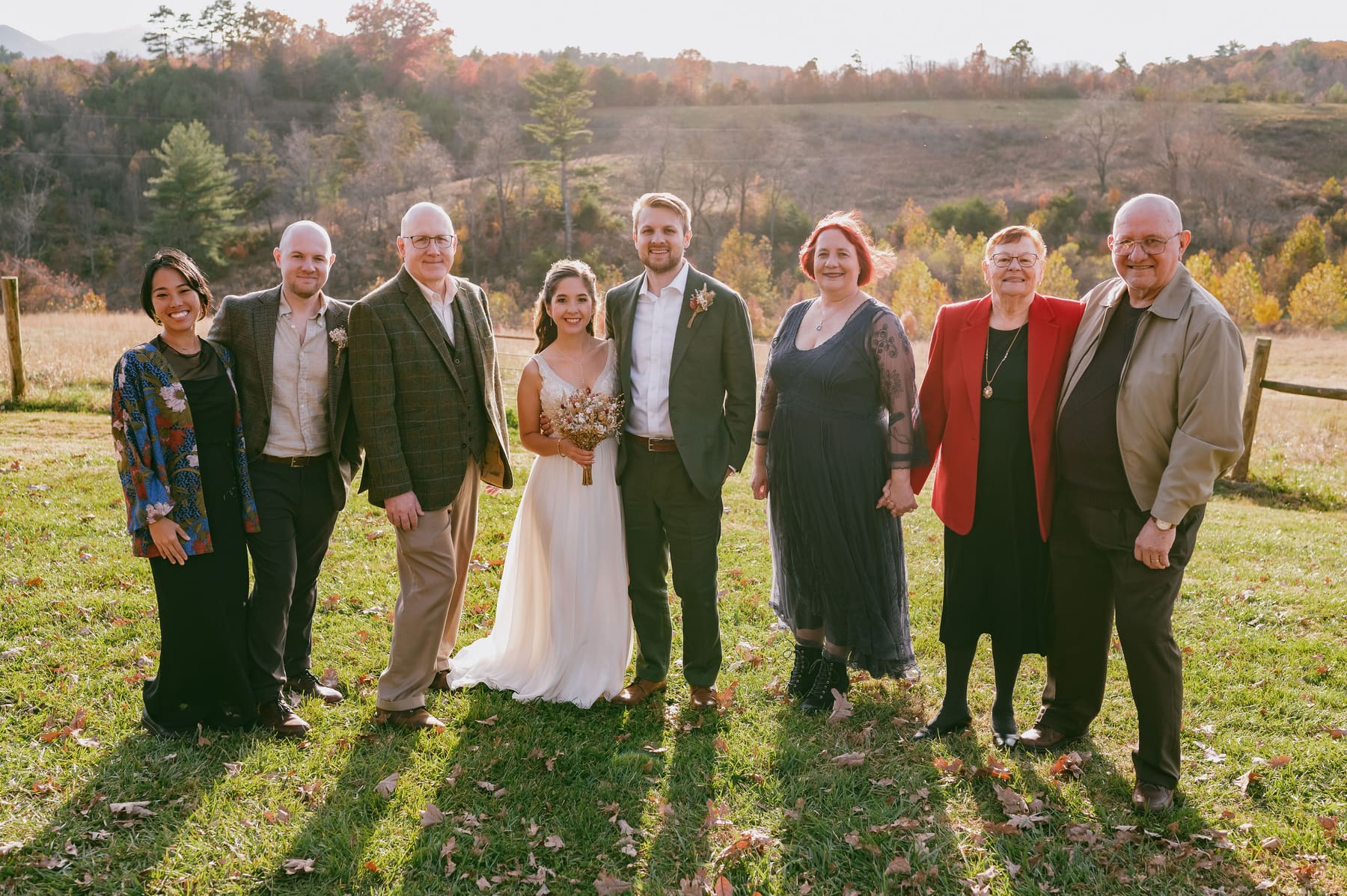 Family portrait in the field