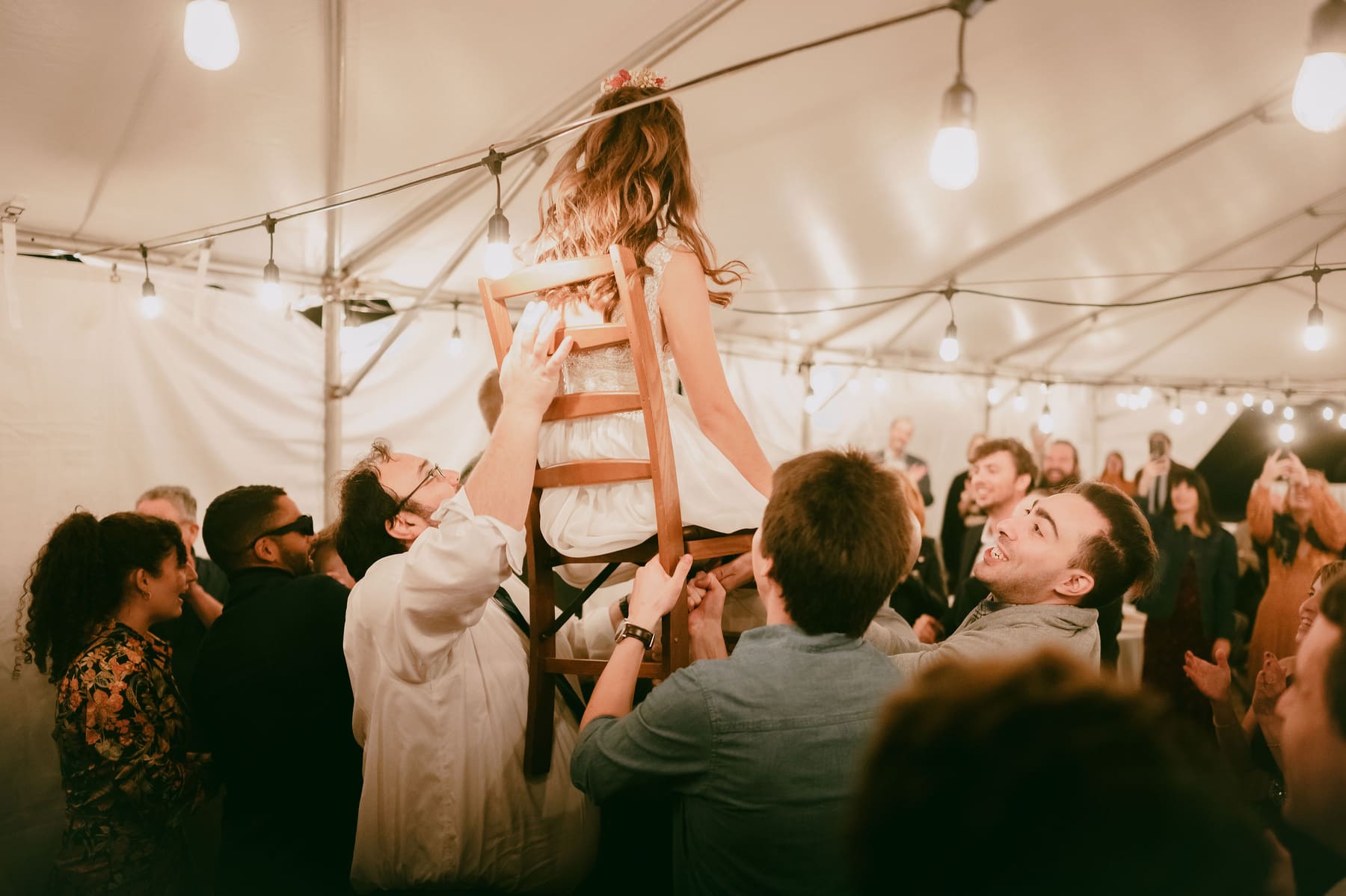Chair dance celebration